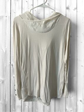 🌼Rachel Kate Cream Lightweight Hooded Long Sleeve Top